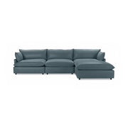 Classic Home Caplan modular sectional sofa with plush cushions and modern design, shown in a stylish living room setting.