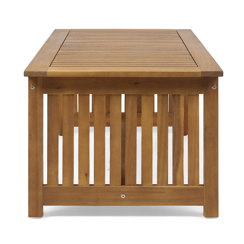 Acacia Wood Rectangular Patio Coffee Table For Outside - R&R Furniture Gallery (Fountain Valley, CA)