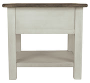 Bolanburg - Rectangular End Table - White / Brown / Beige - R&R Furniture Gallery (Fountain Valley, CA)
