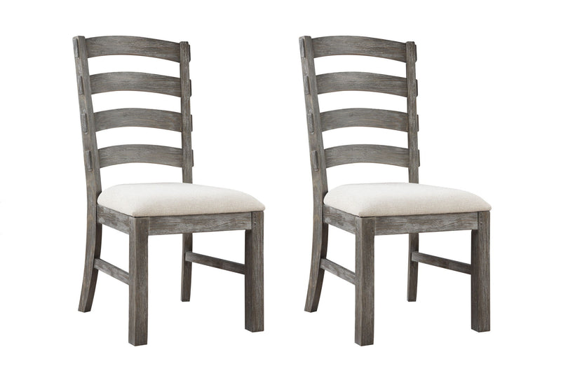 Upholstered Dining Chairs (Set of 2) - Brown - Wood - R&R Furniture Gallery (Fountain Valley, CA)