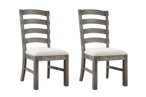 Upholstered Dining Chairs (Set of 2) - Brown - Wood - R&R Furniture Gallery (Fountain Valley, CA)
