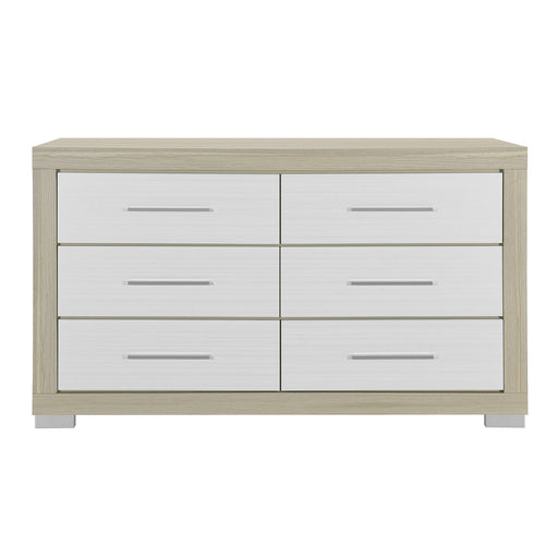 Elsa - 2 Toned And Dresser With Bar Handle And Construction - R&R Furniture Gallery (Fountain Valley, CA)
