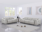 9762 - 5-Piece Modular Power Reclining Sofa And Loveseat Set With 5 Power Recliners In - R&R Furniture Gallery (Fountain Valley, CA)