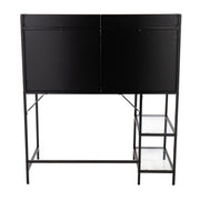 Lumi Source Geo Tier contemporary writing desk with geometric layered design and sleek wood finish, ideal for modern home offices.