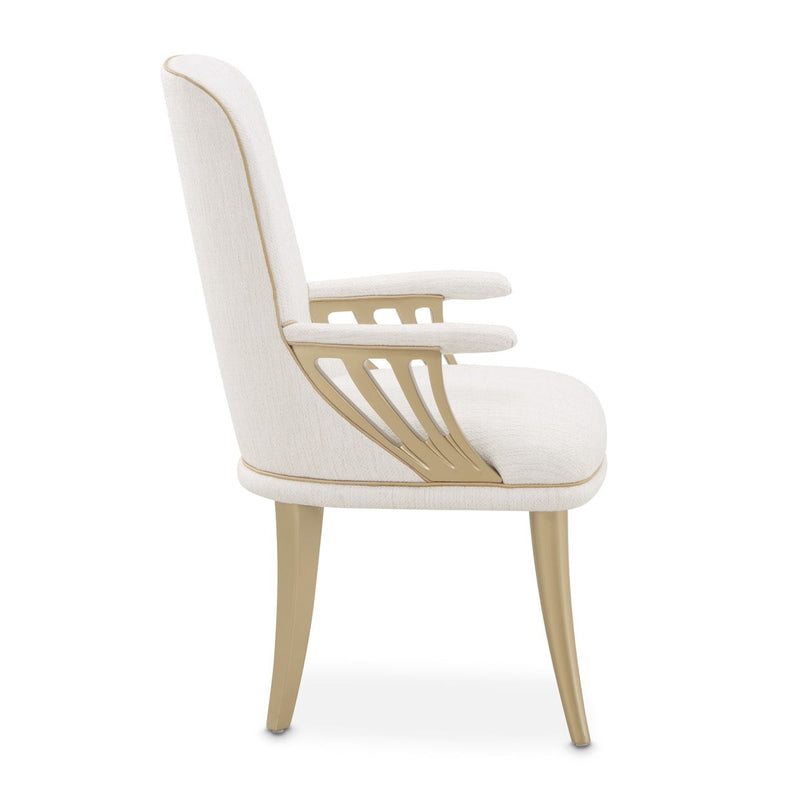 La Terrazza - Dining Arm Chair (Set of 2) - Creamy Pearl - R&R Furniture Gallery (Fountain Valley, CA)