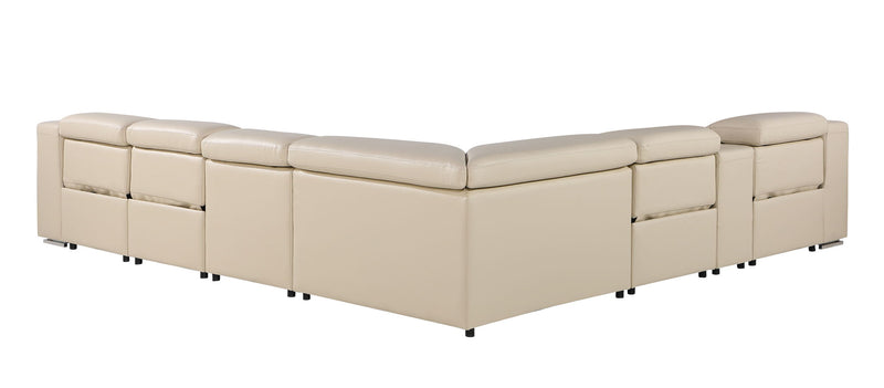 1116 - Power Reclining Italian Leather Sectional - R&R Furniture Gallery (Fountain Valley, CA)