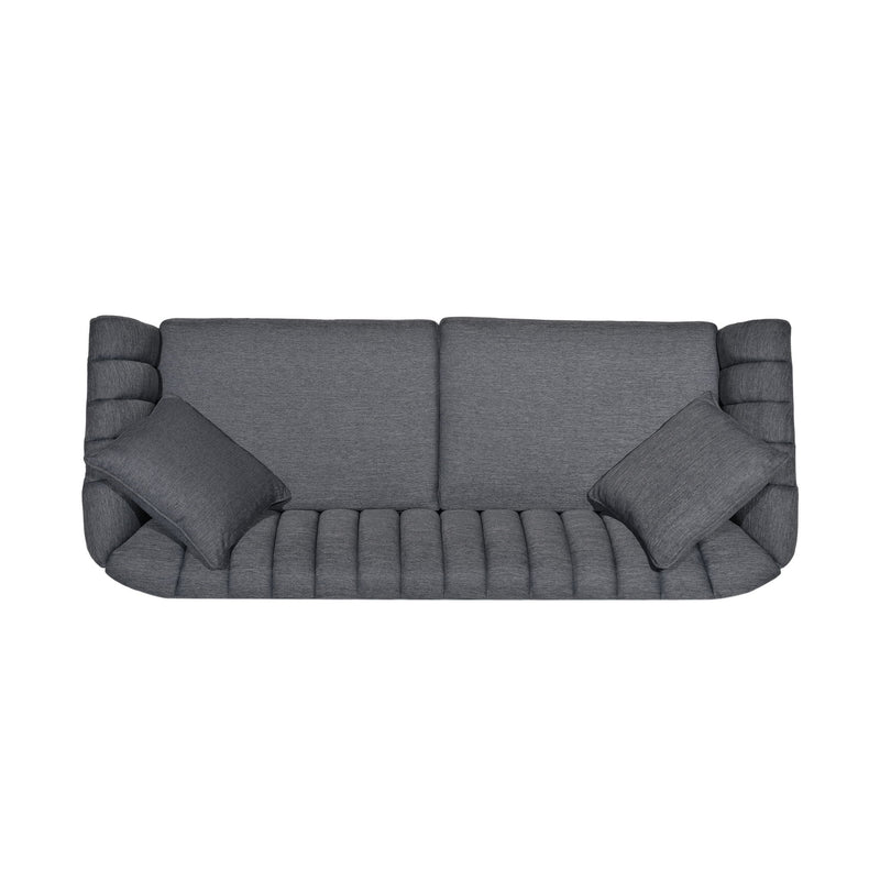 Contemporary 3 Seater Sofa With Accents - R&R Furniture Gallery (Fountain Valley, CA)