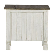 Havalance - Chair Side End Table - White / Gray - R&R Furniture Gallery (Fountain Valley, CA)