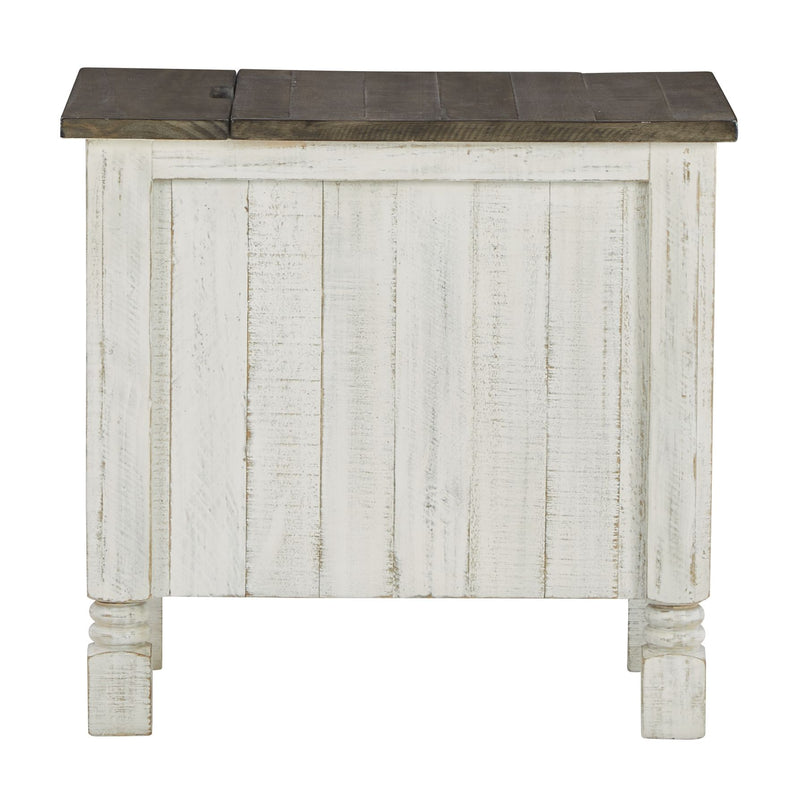 Havalance - Chair Side End Table - White / Gray - R&R Furniture Gallery (Fountain Valley, CA)