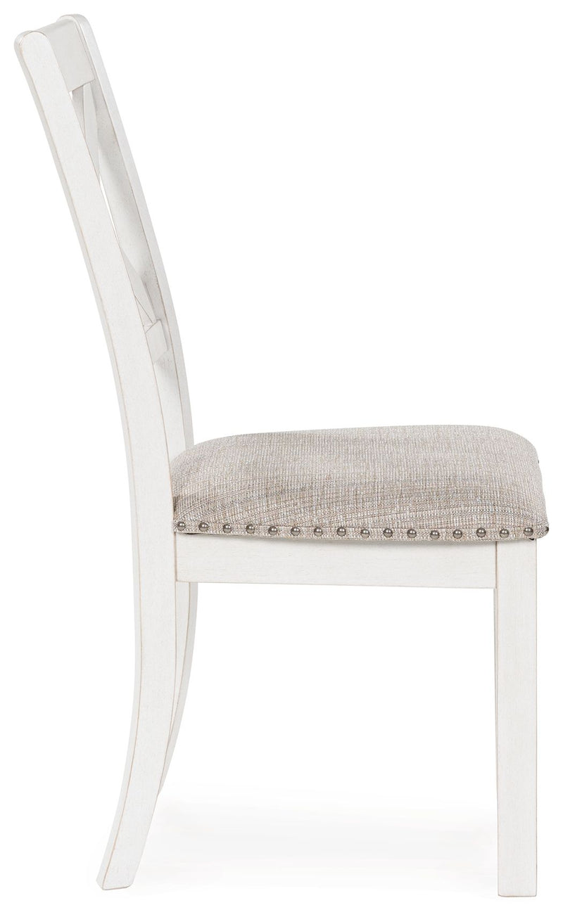 Robbinsdale - Dining Upholstered Side Chair (Set of 2) - Antique White - R&R Furniture Gallery (Fountain Valley, CA)
