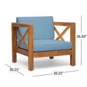 Brava - Mid - Century Modern Club Chair With Water Resistant Cushions - R&R Furniture Gallery (Fountain Valley, CA)