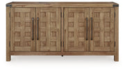 Ridgester - Dining Room Server - Light Brown - R&R Furniture Gallery (Fountain Valley, CA)