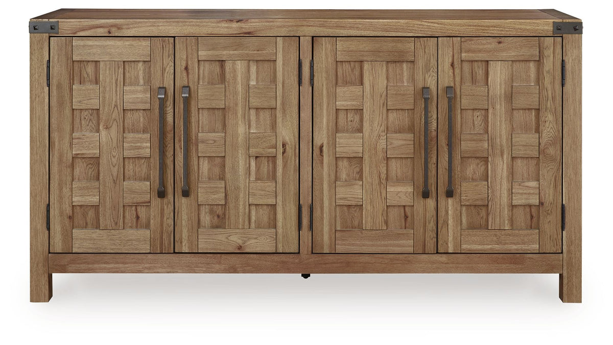 Ridgester - Dining Room Server - Light Brown - R&R Furniture Gallery (Fountain Valley, CA)