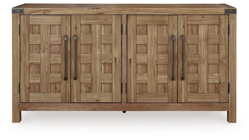 Ridgester - Dining Room Server - Light Brown - R&R Furniture Gallery (Fountain Valley, CA)