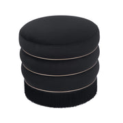 Lakka - Velvet Ottoman - R&R Furniture Gallery (Fountain Valley, CA)