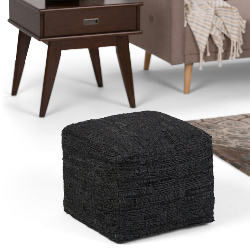 Fredrik - Handcrafted Square Pouf - R&R Furniture Gallery (Fountain Valley, CA)