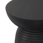 Boyd - Ribbed Accent Table - Black - R&R Furniture Gallery (Fountain Valley, CA)