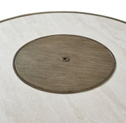 Rainier Ranch - Round Fire Pit Table - Beige - R&R Furniture Gallery (Fountain Valley, CA)