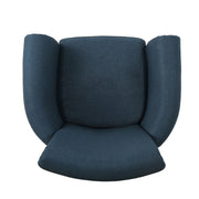 Noble House elegant club arm chair with nailhead trim and birch wood legs, showcasing a stylish and comfortable seating design.