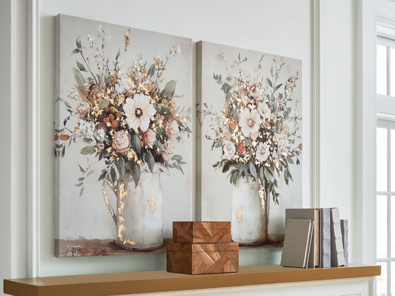 Faisaldon - Wall Art Set (Set of 2) - Multi - R&R Furniture Gallery (Fountain Valley, CA)