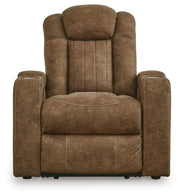Wolfridge - Power Recliner/Adj Headrest - Brindle - R&R Furniture Gallery (Fountain Valley, CA)