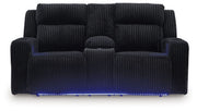 Forest Lake - Power Reclining Loveseat With Console / Adj Headrest - R&R Furniture Gallery (Fountain Valley, CA)