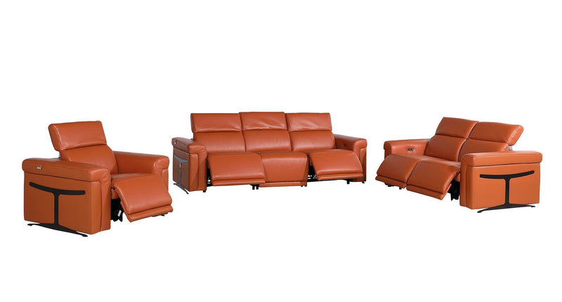 1126 - 6-Piece Modular Power Reclining Sofa, Loveseat & Chair Set In With 5 Power Recliners & Power Headrests