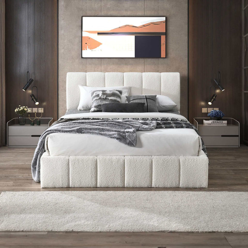 Hilar - Elegant Design Platform Bed - R&R Furniture Gallery (Fountain Valley, CA)