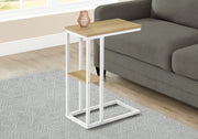 Accent Table, C - Shaped, Marble Look Contemporary & Modern Convenient Design - R&R Furniture Gallery (Fountain Valley, CA)