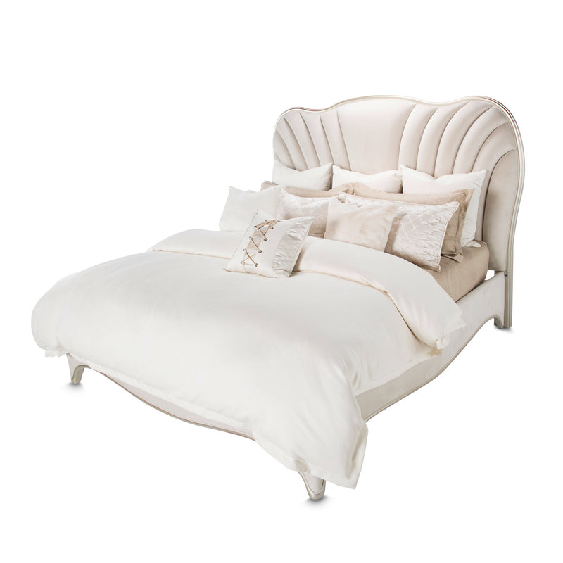 London Place - Velvet Panel Bed - R&R Furniture Gallery (Fountain Valley, CA)