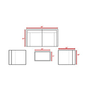 Stylish Modular Wicker Patio Seating Group - R&R Furniture Gallery (Fountain Valley, CA)