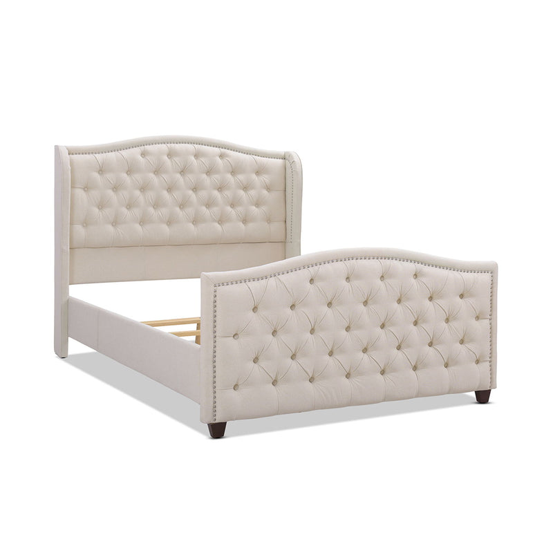 Marcella - Upholstered Shelter Headboard Bed Set - R&R Furniture Gallery (Fountain Valley, CA)