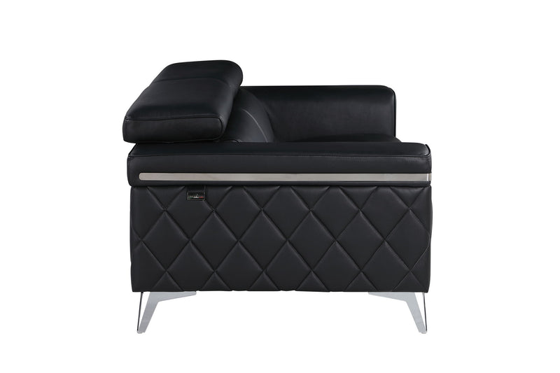 1140 - Top Grain Italian Leather Loveseat - R&R Furniture Gallery (Fountain Valley, CA)