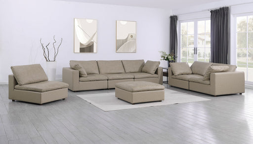 1100 - 3-Piece Sofa Set With Ottoman (Top-Grain Italian Leather) - R&R Furniture Gallery (Fountain Valley, CA)