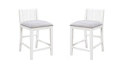 Graham - 20" Upholstered Seat Counter Height Chair (Set of 2) - R&R Furniture Gallery (Fountain Valley, CA)
