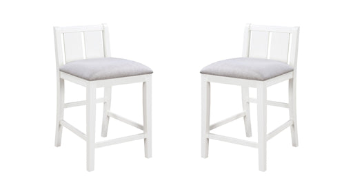 Graham - 20" Upholstered Seat Counter Height Chair (Set of 2) - R&R Furniture Gallery (Fountain Valley, CA)