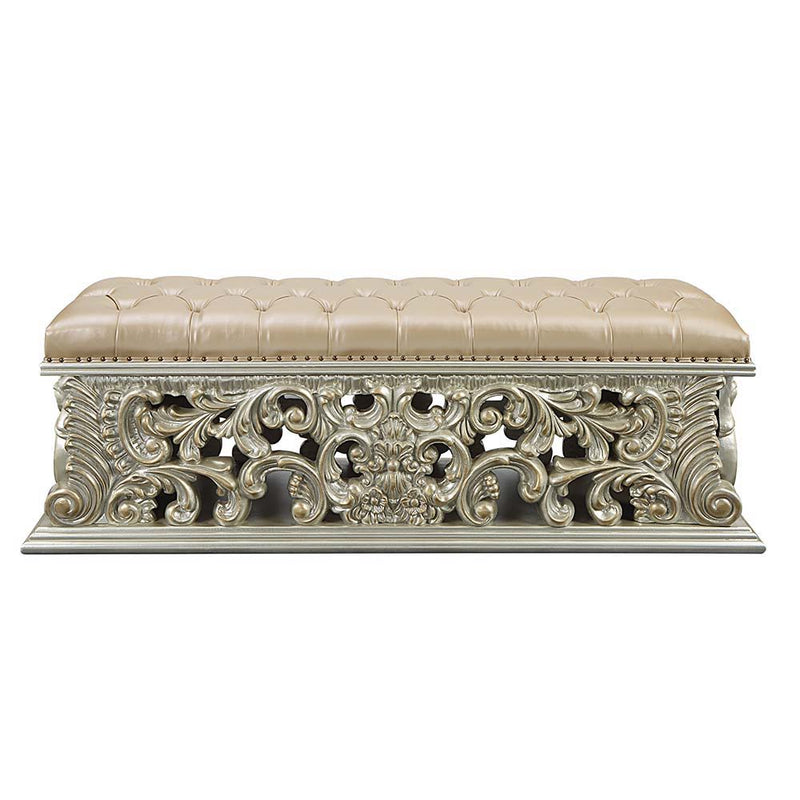 Sorina - Bench - Antique Gold - R&R Furniture Gallery (Fountain Valley, CA)