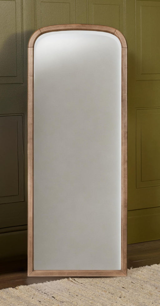Modus Langley Floor Mirror in Autumn Finish, standing standalone mirror with a sleek frame and full-length reflective surface.