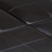 Avalon - Square Coffee Table Storage Ottoman - Tanners Brown - R&R Furniture Gallery (Fountain Valley, CA)