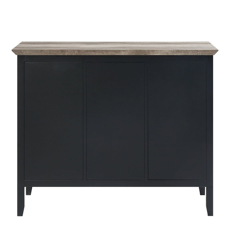Zudora - Server - Antique Oak & Sandy Black - R&R Furniture Gallery (Fountain Valley, CA)