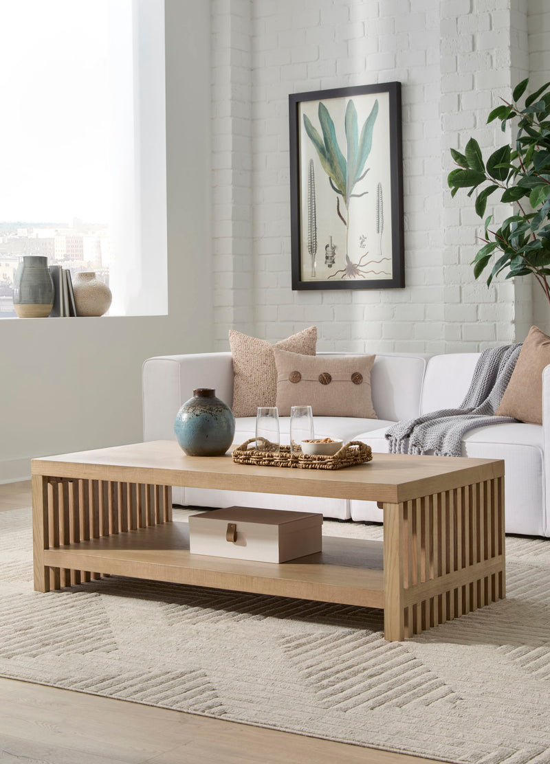 Tanner Coffee Table - Flaxen