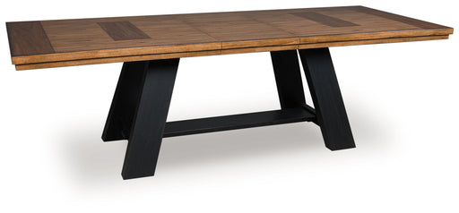 Greddinton - Dining Extension Table - Brown / Black - R&R Furniture Gallery (Fountain Valley, CA)