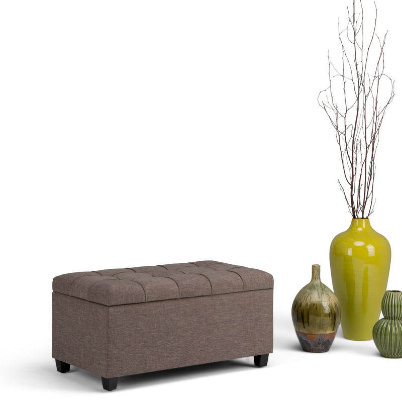 Sienna - Upholstered Storage Ottoman Bench - R&R Furniture Gallery (Fountain Valley, CA)
