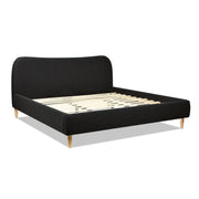 Roman - Curved Headboard Upholstered Platform Bed - R&R Furniture Gallery (Fountain Valley, CA)