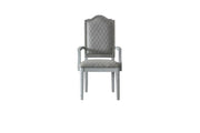 House Marchese - Arm Chair (Set of 2) - Two Tone Gray Fabric & Pearl Gray - R&R Furniture Gallery (Fountain Valley, CA)