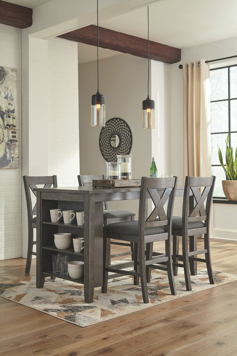 Caitbrook - Rectangular Counter Table Set - R&R Furniture Gallery (Fountain Valley, CA)