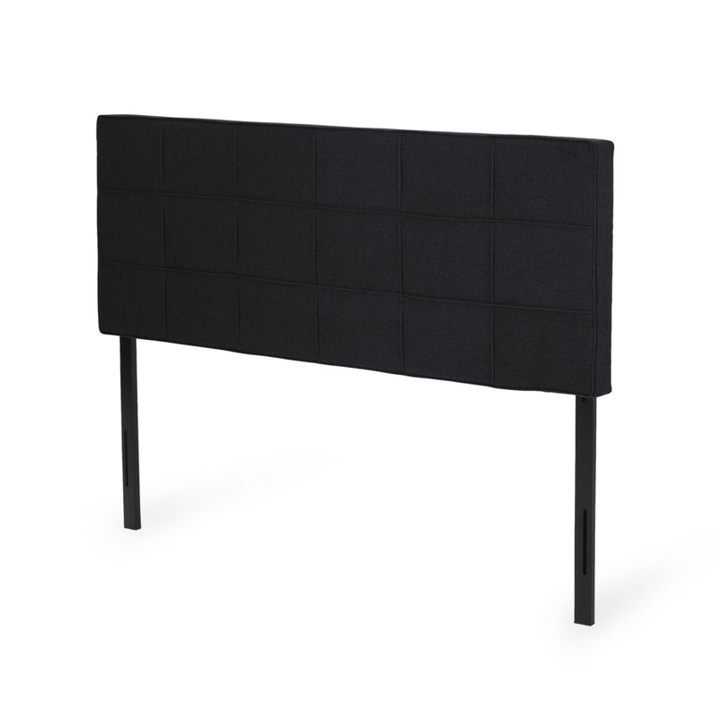 Marakesh - Contemporary Fabric Upholstered King / California King Headboard - Black - R&R Furniture Gallery (Fountain Valley, CA)