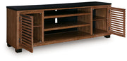 Kallari - TV Stand With Fireplace Option - R&R Furniture Gallery (Fountain Valley, CA)