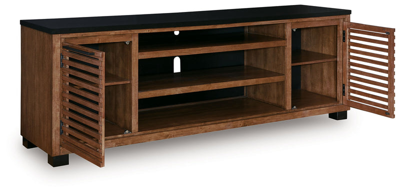 Kallari - TV Stand With Fireplace Option - R&R Furniture Gallery (Fountain Valley, CA)