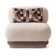 Bristol Point - Armless Chair - Fawn / Saddle Brown - R&R Furniture Gallery (Fountain Valley, CA)